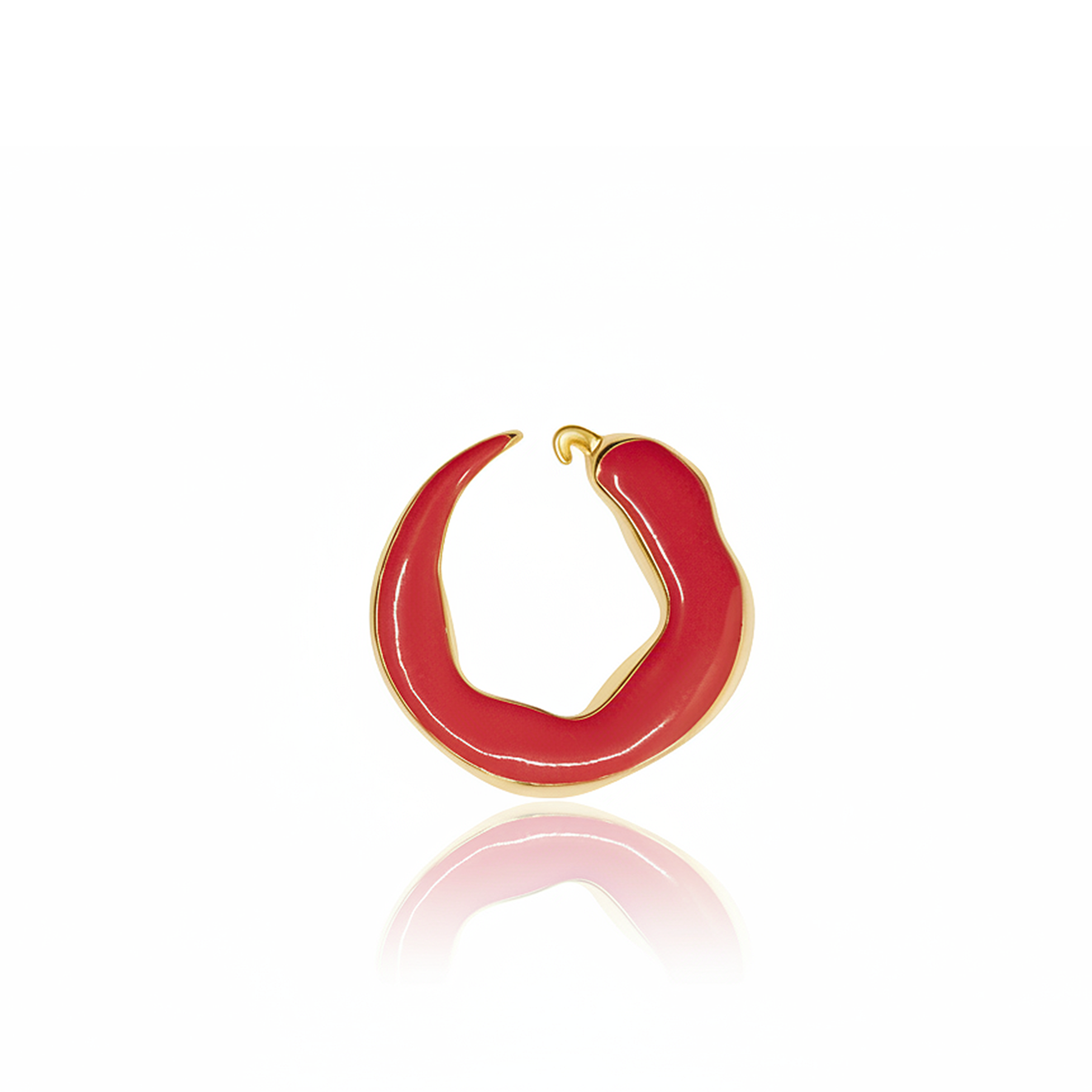 Red Chilli Large Ear Cuff