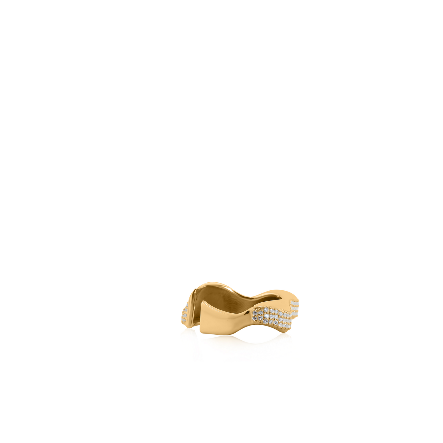 Bobbi Ear Cuff Convertible Ring Yellow Gold