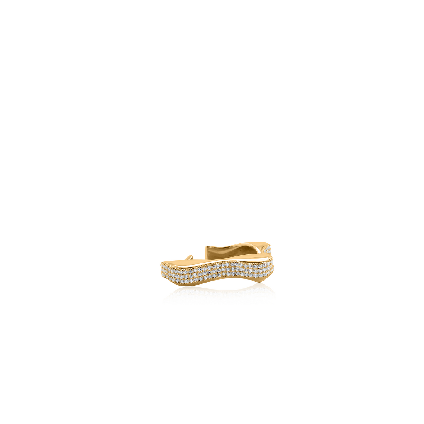Bobbi Ear Cuff Convertible Ring Yellow Gold