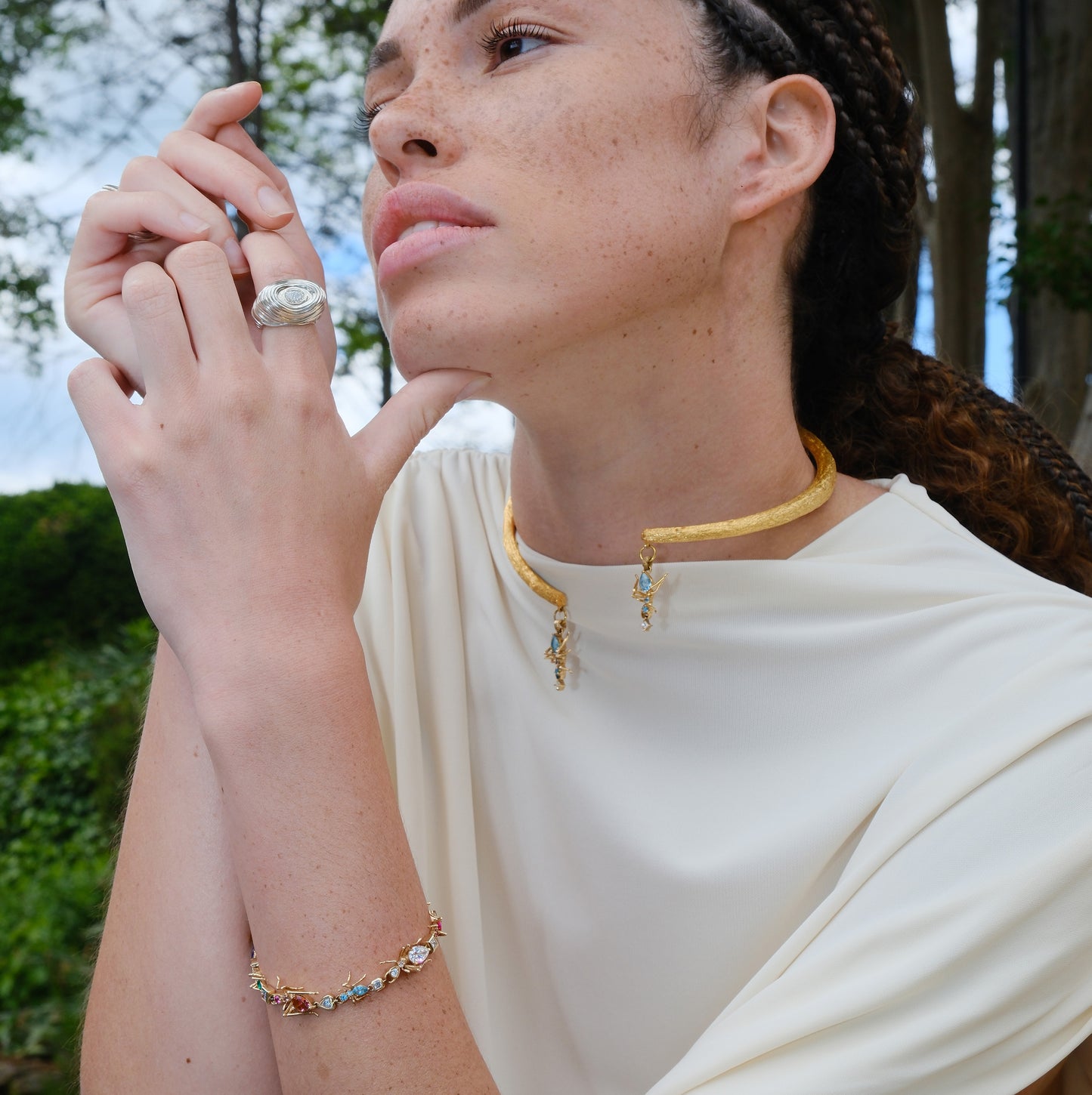 Tree Choker in Yellow Gold Cocoerow Fine Jewelry