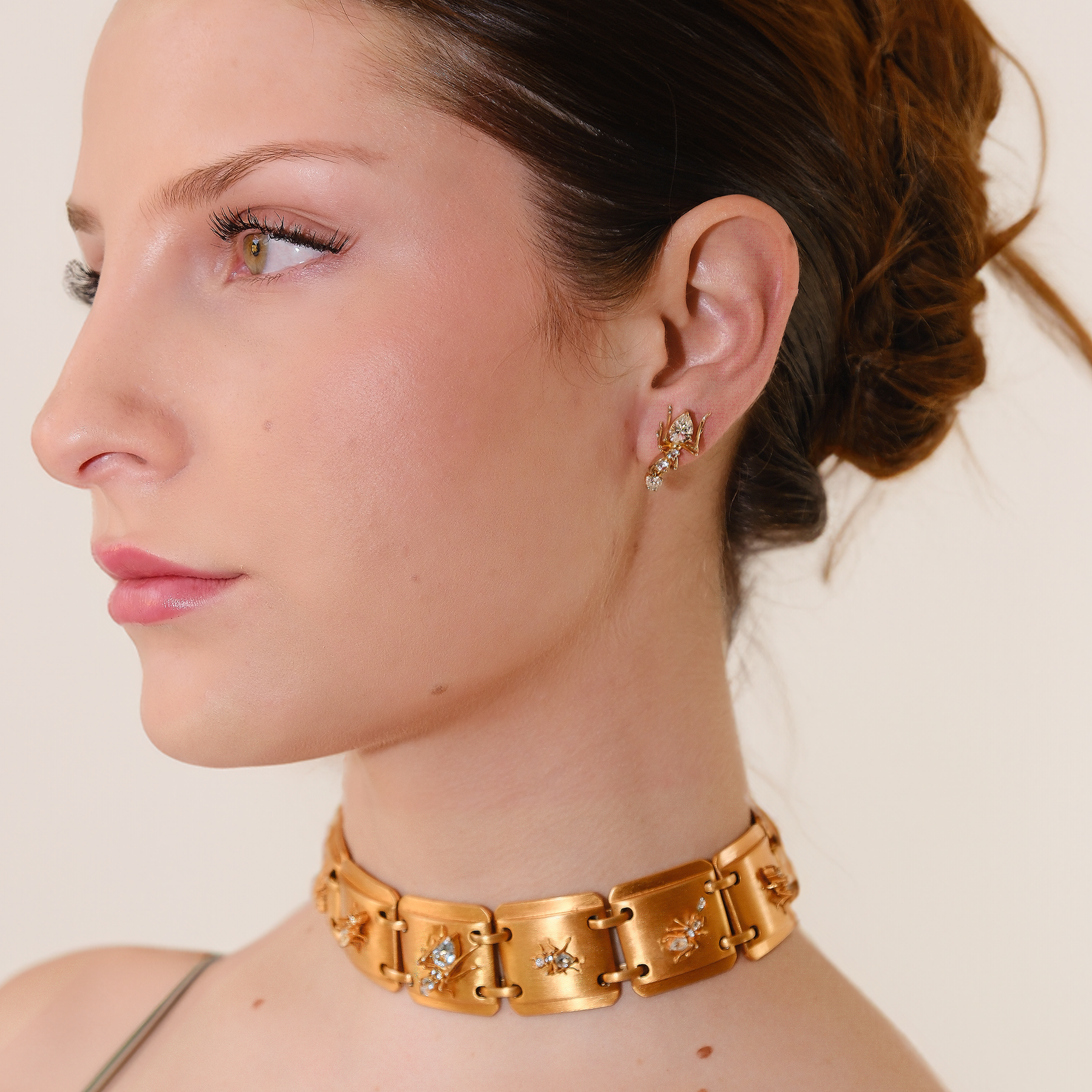 Oju Kokoro Choker Yellow Gold