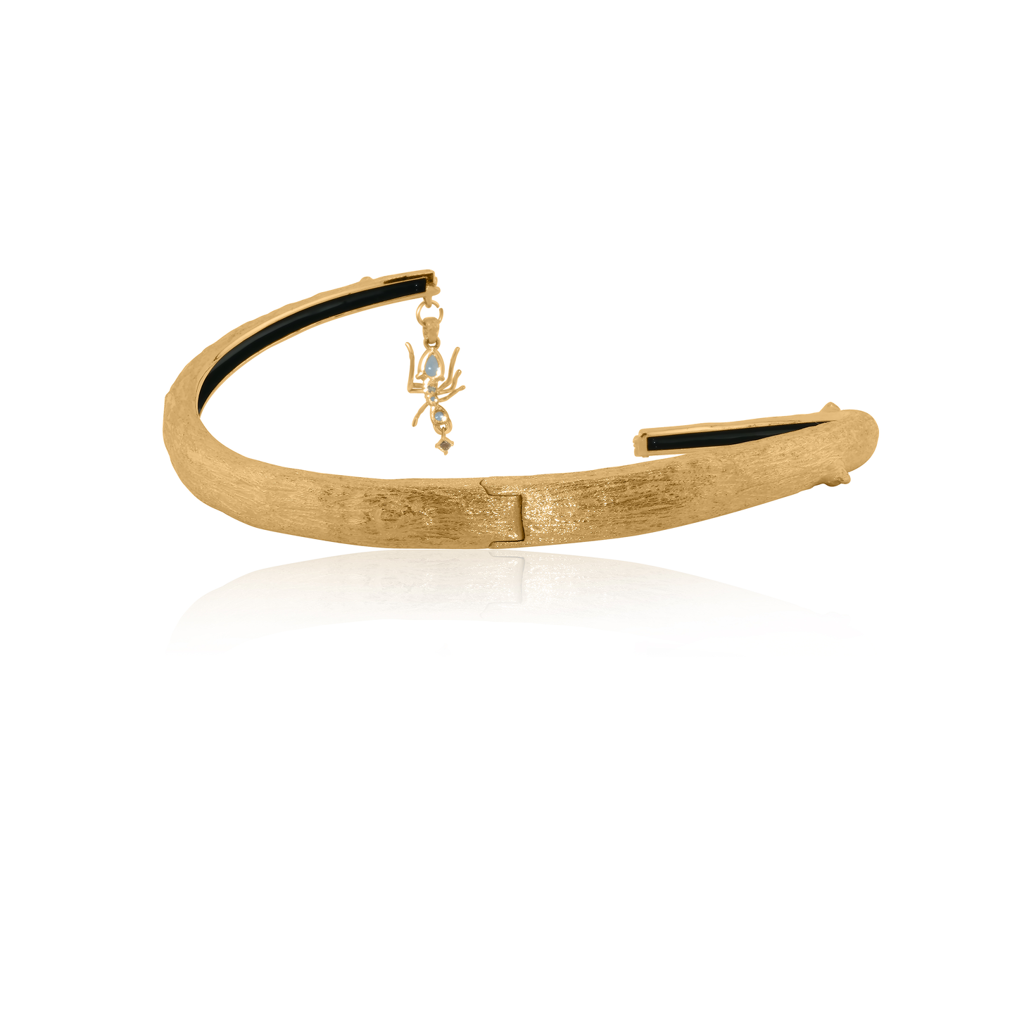 Cocoerow Tree Choker Kokoro Collection 14K Yellow Gold Vermeil Sculptural Pendants Fine Jewelry Front View