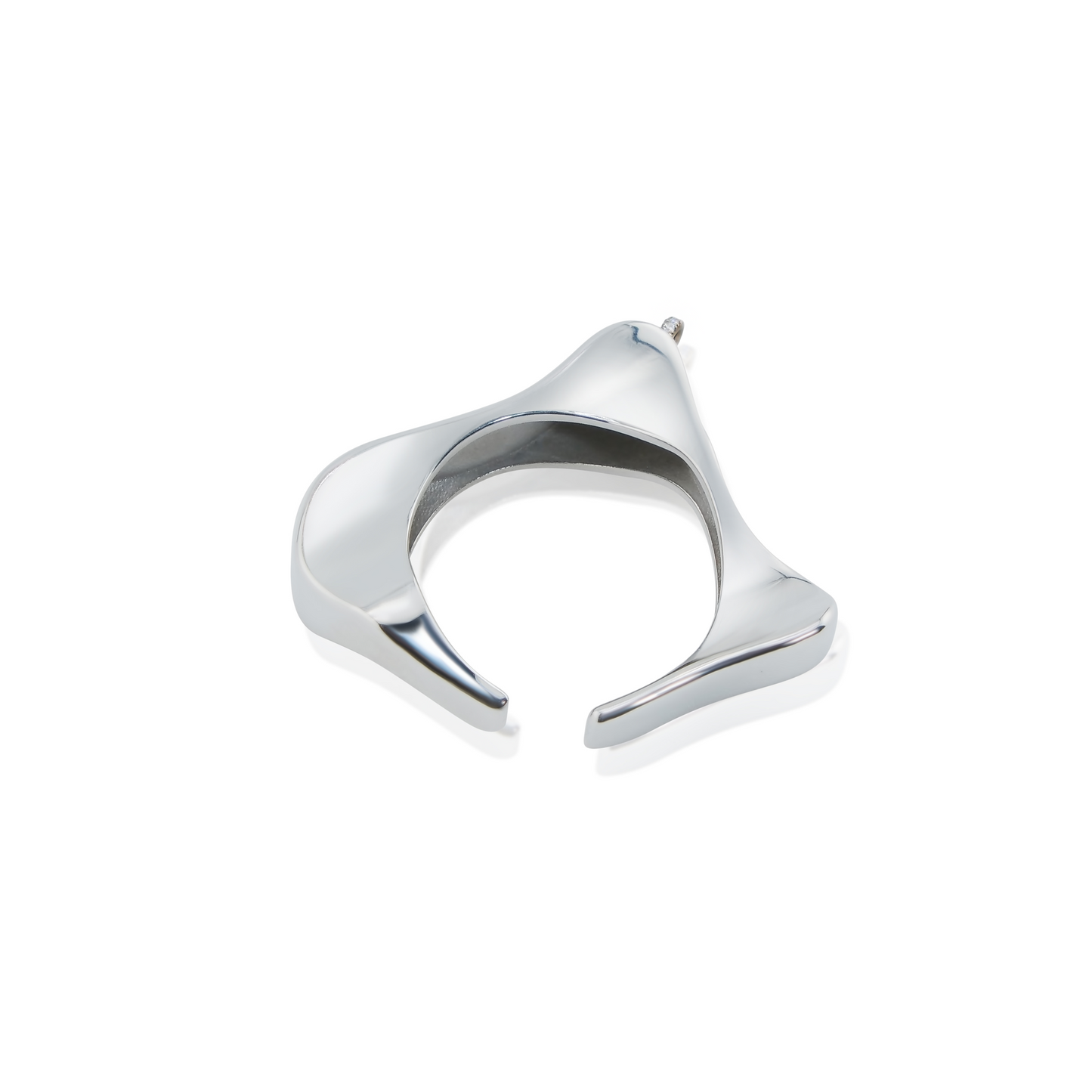 Connie Ear Cuff Convertible Ring White and Yellow Gold