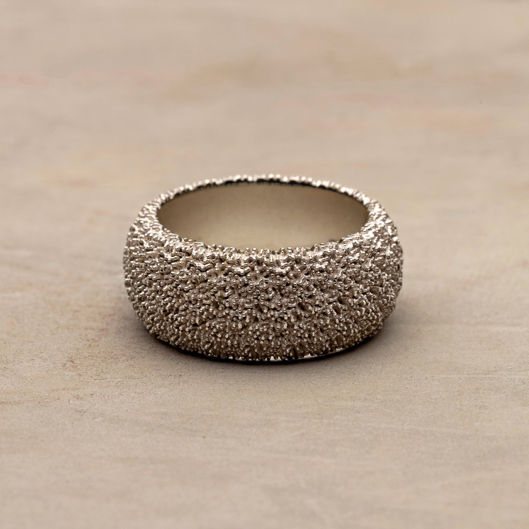 Nira Ring Silver with Green Emerald