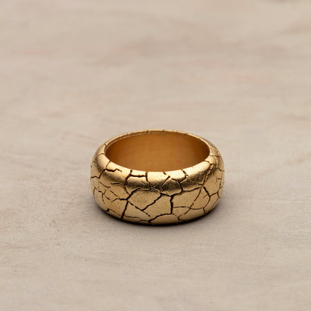 CRACKED RING GOLD