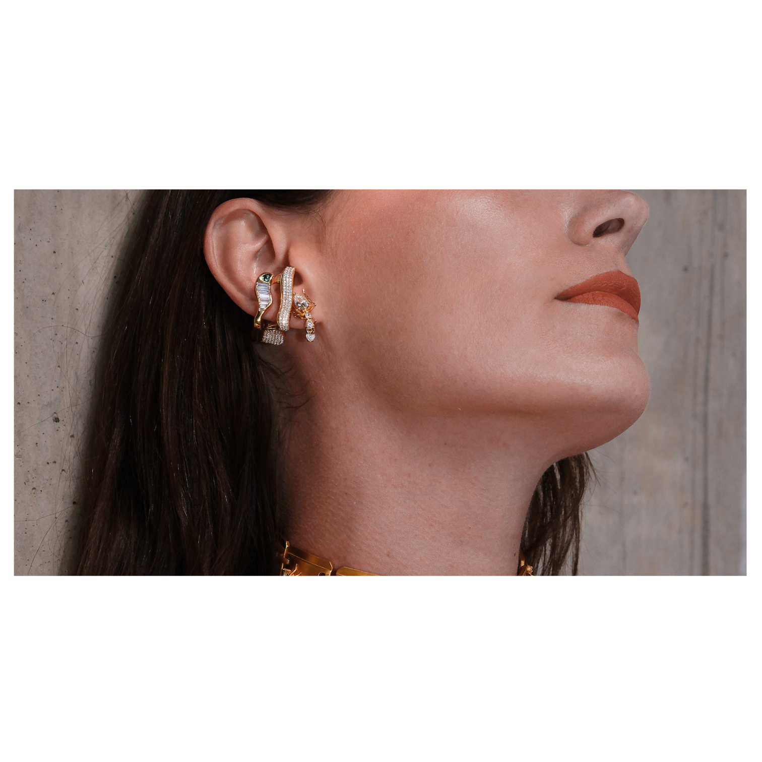 Bobbi Ear Cuff in Yellow Gold