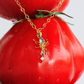 Kokoro Pendant Yellow Gold with Aquamarine