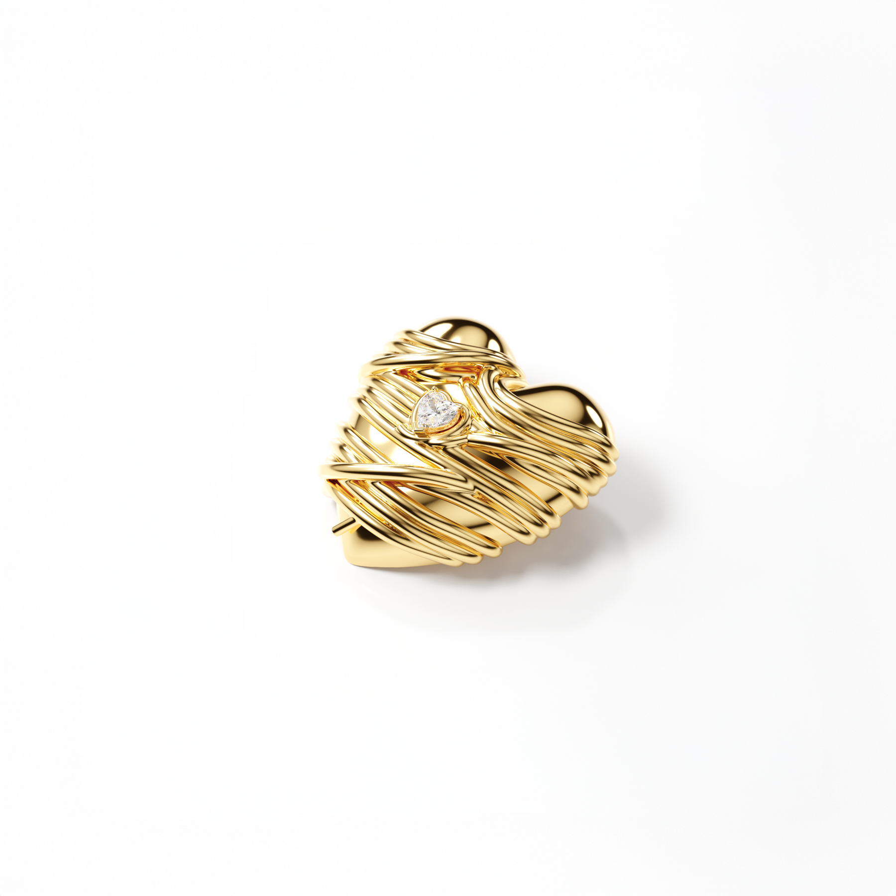 Large_Heart_Pasta_Earring_Yellow_Gold_White_Diamond_Cocoerow_Fine_Jewelry