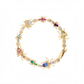 Ant Tennis Bracelet Yellow Gold