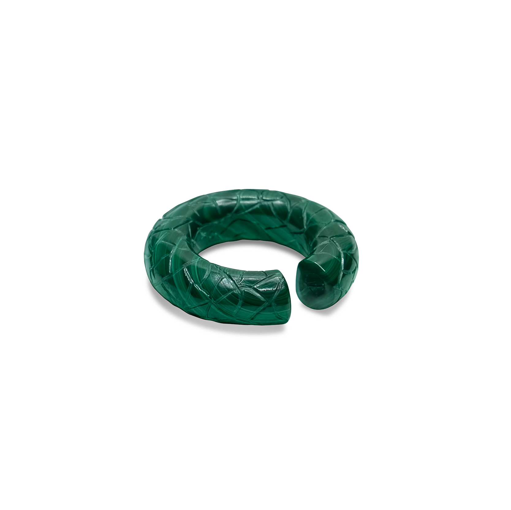 Beatrice Large Ear Cuff Malachite