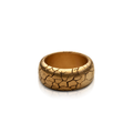 Cocoerow Cracked Ring Okuta Collection 14K Yellow Gold Sculptural Fine Jewelry
