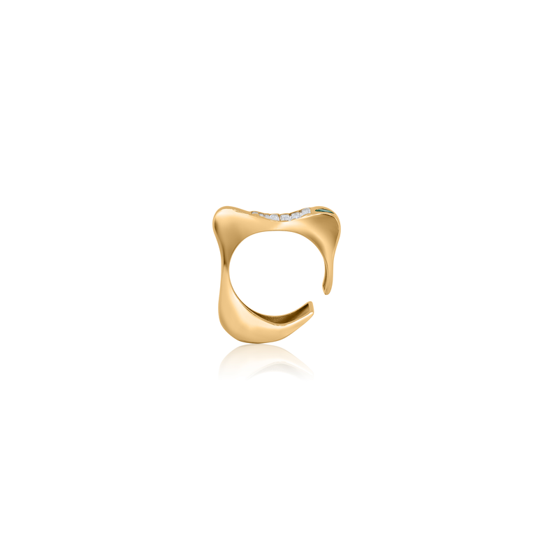 Cocoerow Mobi Ear Cuff 14K Yellow Gold Sculptural Fine Jewelry