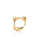 Cocoerow Mobi Ring 18K Yellow Gold Sculptural Fine Jewelry Front View