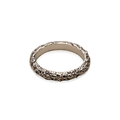 Cocoerow Nira Ring Thin Okuta Collection Sterling Silver Diamonds Sculptural Fine Jewelry