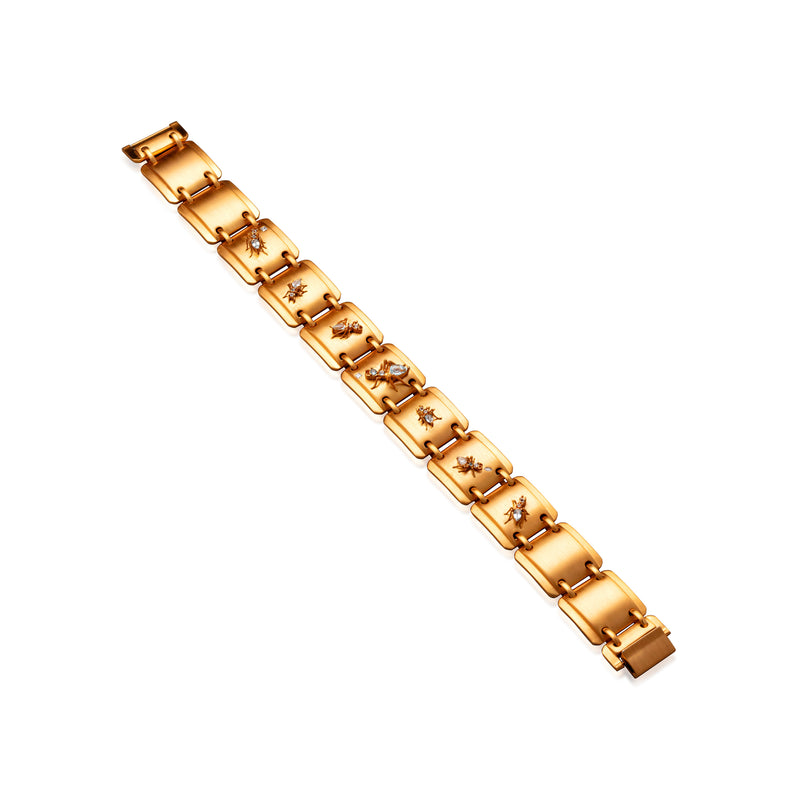 Cocoerow Oju Kokoro Choker 14K Yellow Gold Vermeil Aquamarine Diamond Sculptural Fine Jewelry Top View