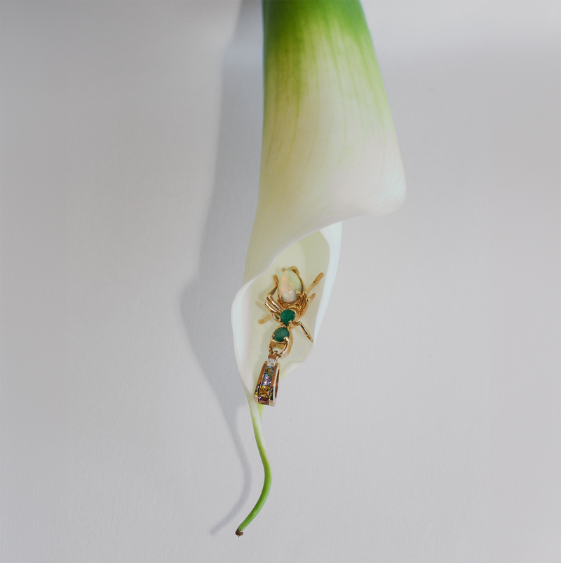 Cocoerow Opal Ant Pendant Kokoro Collection Sculptural Fine Jewelry Concept Campaign Visual